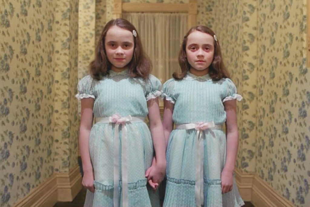 Shot of the twins from The Shining movie
